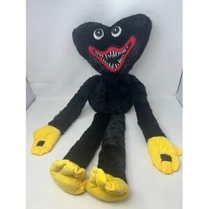 Poppy Playtime Huggy Wuggy Plush Black and Yellow Stuffed Toy Large 24"